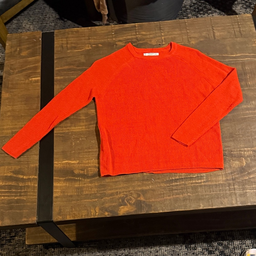 Mango Vibrant Red Crewneck Sweater